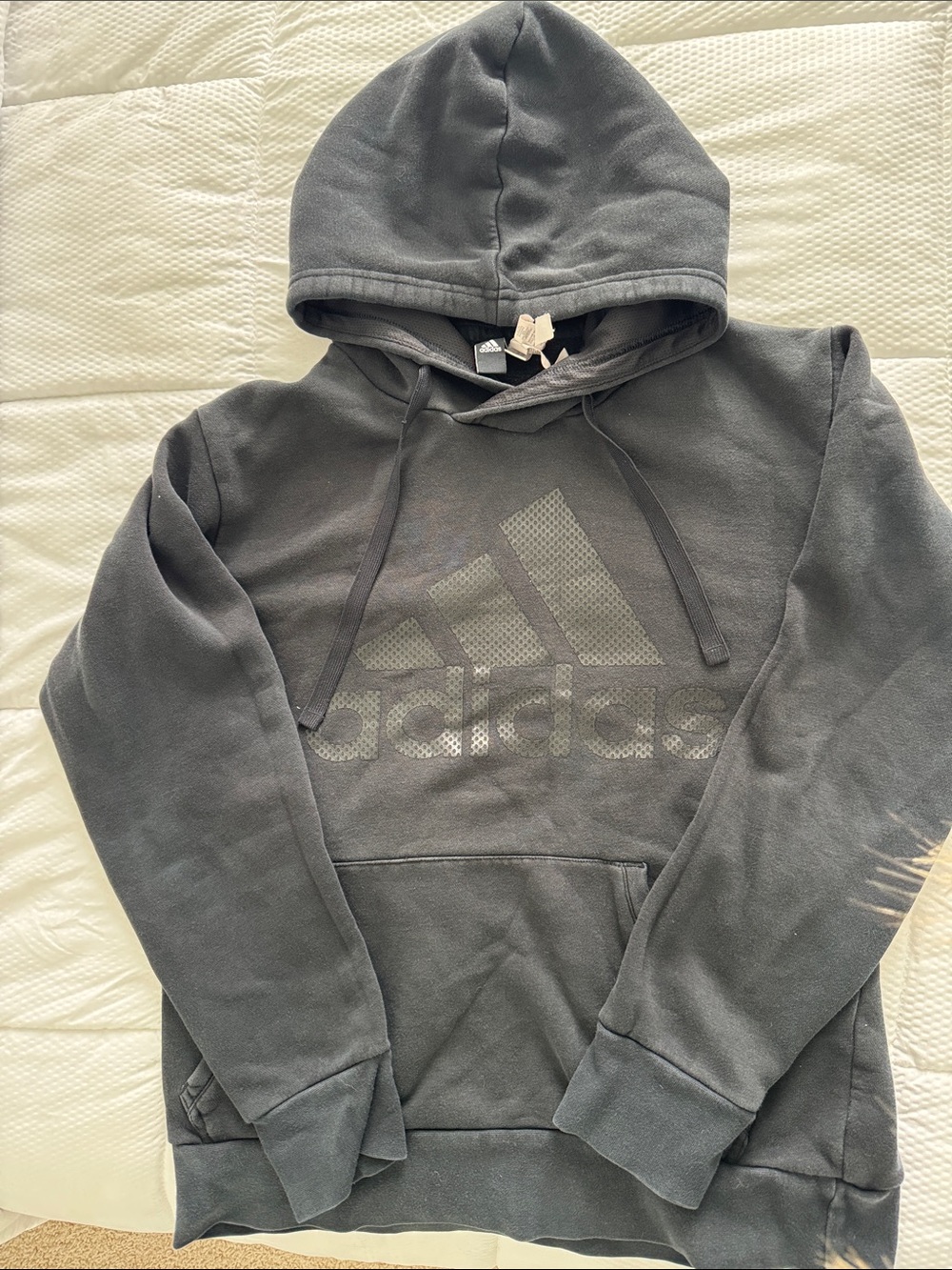 adidas Men’s black Logo Pullover Hoodie